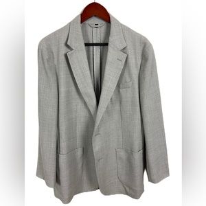 Bonobos Men's 44R Slim Fit Gray Unstructured Italian Marzotto Wool Sports Coat